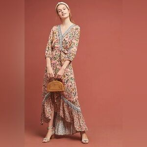 Farm Rio Anthropologie Clara Wrap Dress